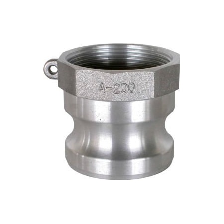 4 Aluminum Camlock Fitting - Male Coupler X FPT Thread